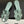 HM 25S ORAN HIGH‑HEEL SANDAL IN MUTED MINT GREEN SUEDE AND LAMBSKIN