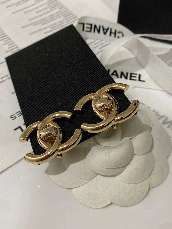 CC Double C Large Backpack Gold Earrings