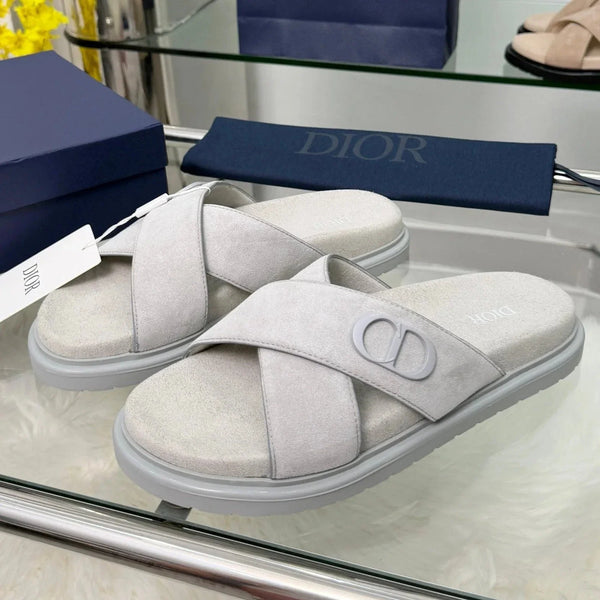 CD  26s Criss-Cross Strap Men Sandals Suede 966584