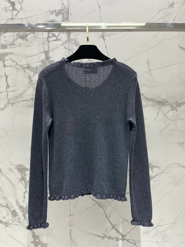 Chanel 2026 Striped Knitwear Two-Piece Set Wool