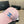 PINK BASEBALL CAP WITH BLUE LOGO IN COTTON 672796