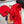 SET SCARF AND HAT IN CHERRY RED WOOL AND RABBIT FUR 397409