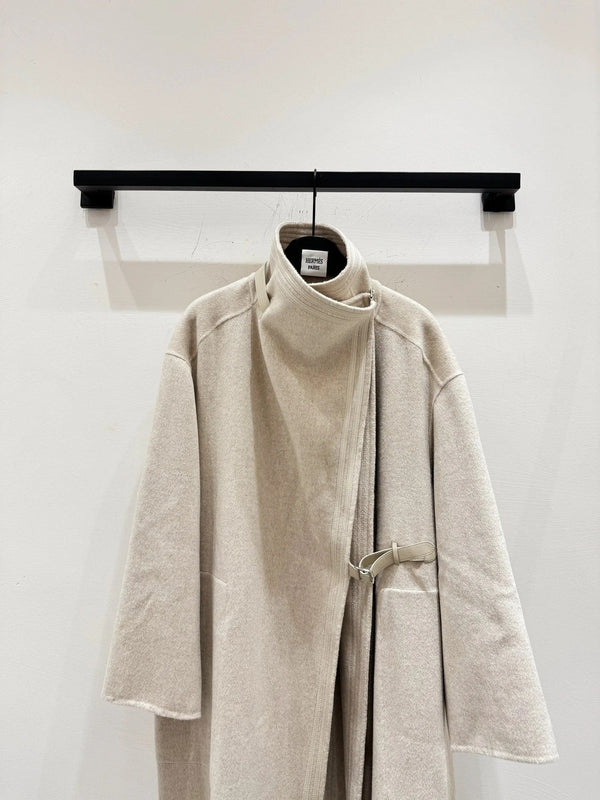 HERMES 25S LONG CASHMERE COAT 156