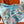 HM 26s 90 Scarf Light Blue Gray Colorful Mulberry Silk 153385