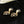 CC Heart Shaped Gold Double C Earrings