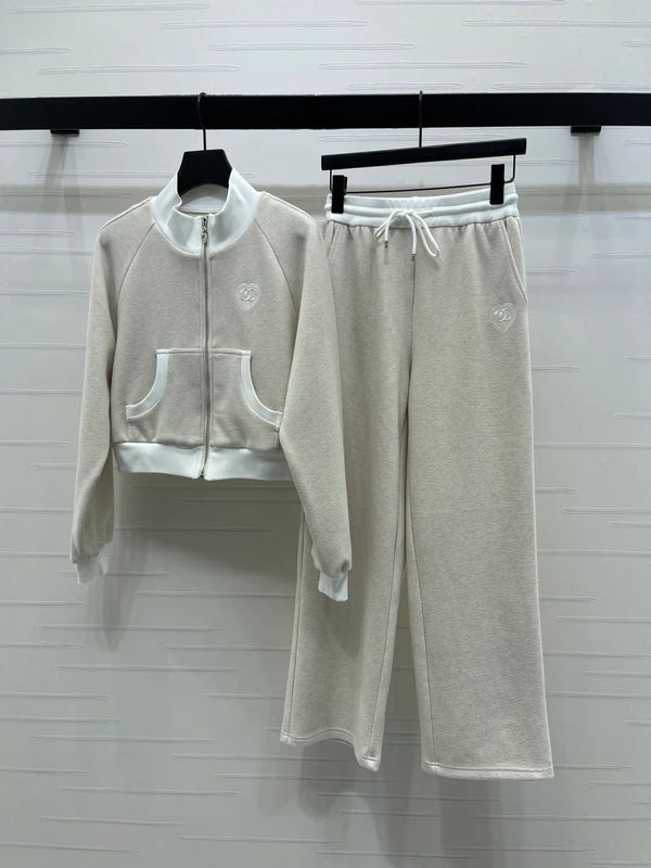 Chanel 2026 Stand Collar Jacket and Trousers Suit Polyester