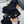 THREE-PIECES SET IN BLACK WOOL AND ACRYLIC 406558