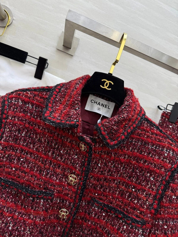 CHANEL 25S TWEED SUIT SET 633