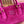 ARCADIE BAG 27 IN FUCHSIA SUEDE GOLD HARDWARE