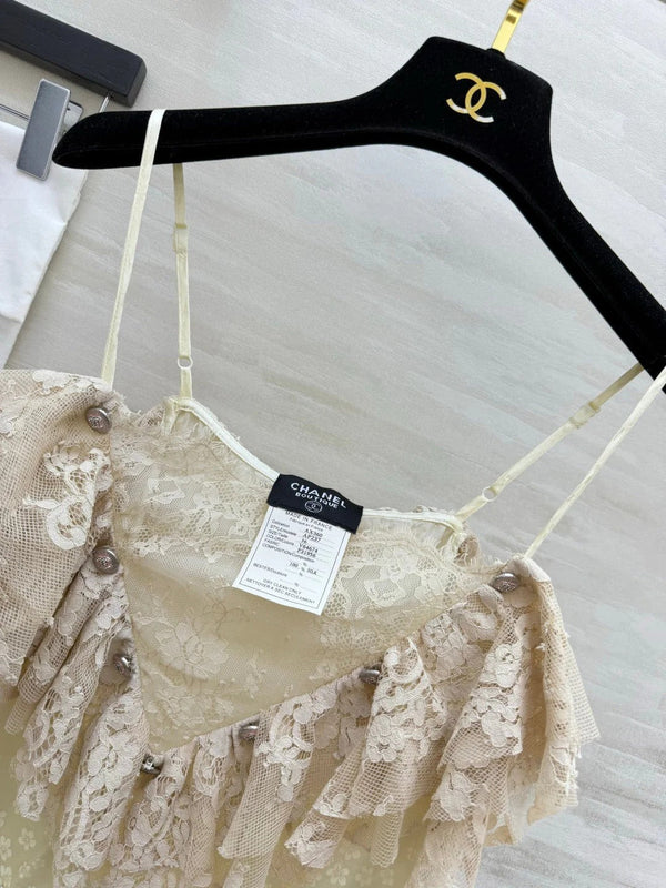 CC 2026 Milk Apricot Lace Camisole 392435