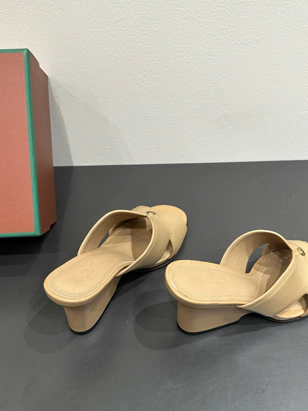 LP HIGH HEELS 25S IN WARM BEIGE LAMBSKIN