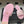 CC 26s Flat Sandals Pink Canvas Sheepskin Double C 649509