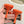 PRA 2026S High Heel Mule 80 Orange Sheepskin 657669