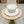 FLAT STRAW HAT WHITE 672721