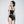 CC BIKINI SWIMSUIT SET IN BLACK AND WHITE TRIM WHITE WAIST TIE DETAIL 613721
