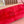 SUEDE BAG 22 RED GOLD HARDWARE