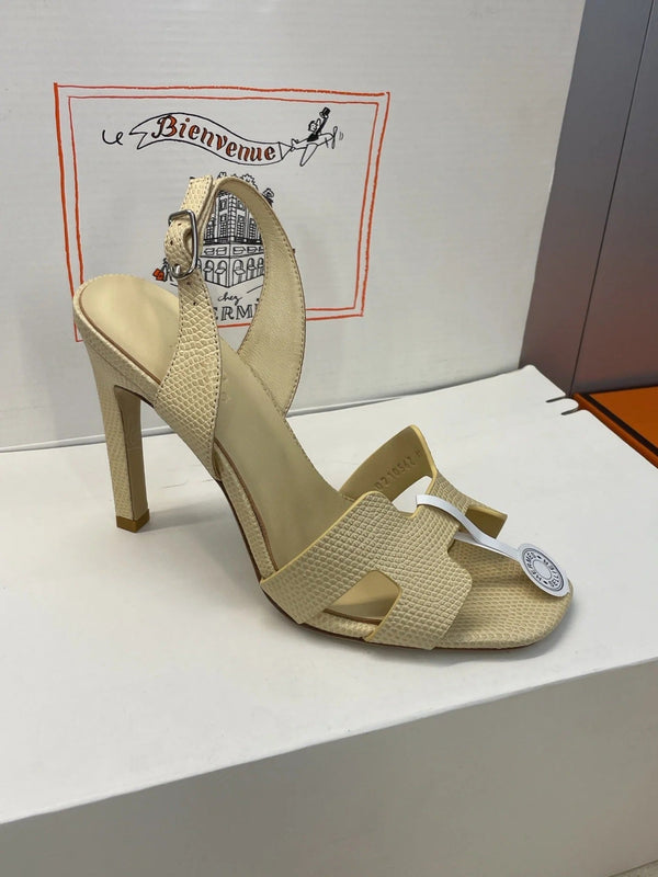 HM 26ss High Heel Sandals 105 Light Beige Cowhide 607114