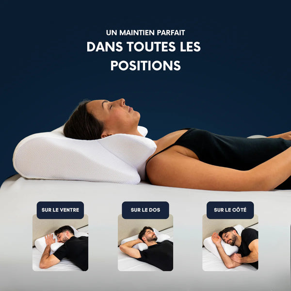 Slumblr® Orthopädisches Kissen aus Memory-Schaumstoff für Nackenschmerzen