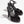 sandals black satin strass