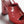 sandals dark red crumpled lambksin