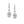 OVAL SHAPE SILVER DIAMOND EARRINGS