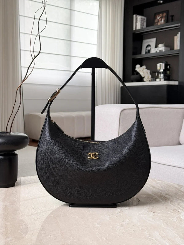 CC 2026 Hobo Bag 30cm Grained Calfskin