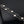 CLOVER 10 MOTIF SILVER ONYX SILVER NECKLACE