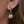 DOUBLE C DROP HEART GOLD EARRINGS