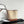 SMALL BUCKET CUIR TRIOMPHE 24CM IN STRIPED TEXTILE AND TAN CALFSKIN