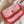 MINI HOBO BOHEME 38CM PINK CANVAS