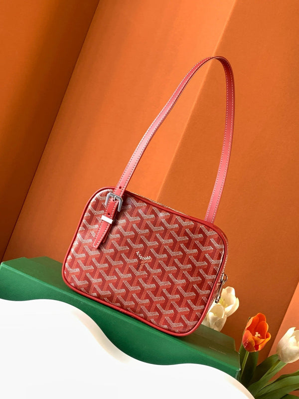 GOYA SECOND-HAND TOAST BAG 21CM RED CANVAS