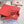 Rockstud Wispy Calfskin Mule 90mm Matte Red