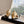 CC 25s Camellia T Strap Slingback 50mm Black Gold Calfskin&Sheepskin 413325